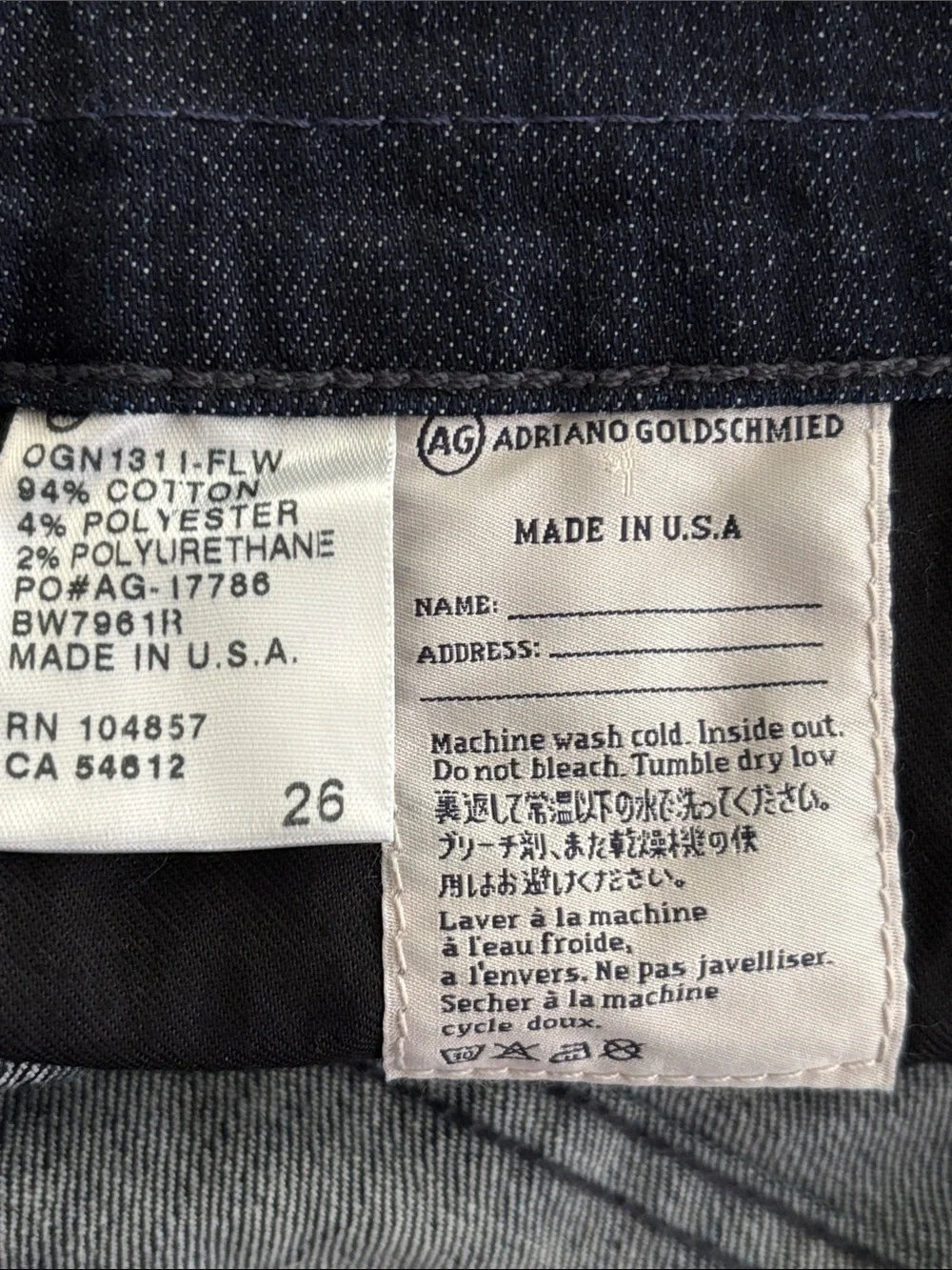 AG Adriano Goldschmied The Pixie Short in Denim